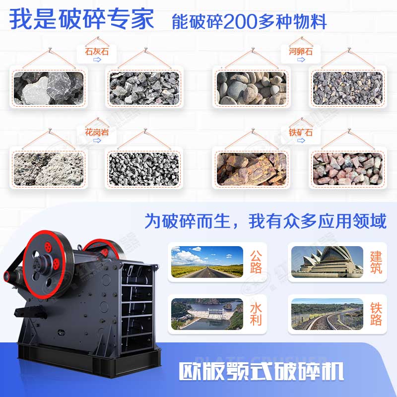 顎式破碎機能力強、應用范圍廣