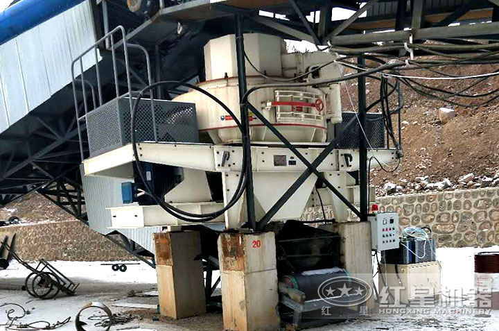 制砂機作業現場