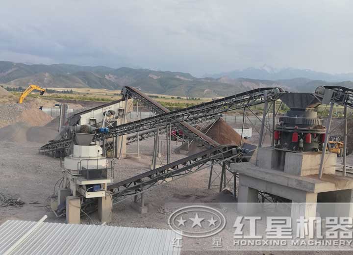 石頭變沙子用戶生產(chǎn)現(xiàn)場(chǎng)，可就近安排現(xiàn)場(chǎng)參觀配置同等設(shè)備