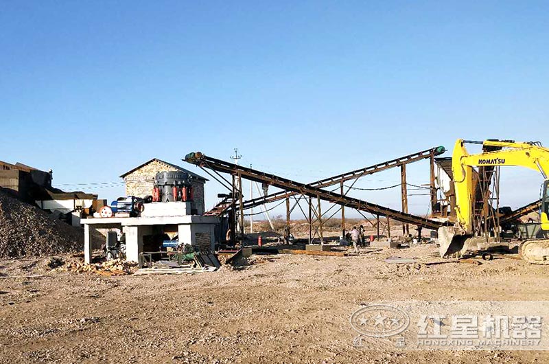 顎式破碎機、圓錐破碎機作業現場